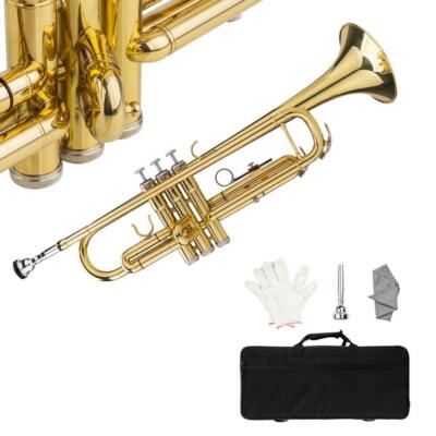 New Bb Trumpet Standard Trumpet Set for Student Beginner with Hard