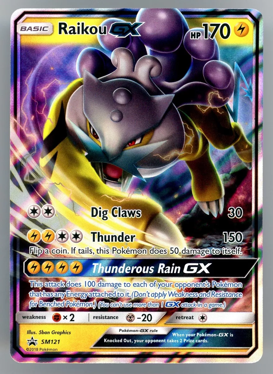 Raikou-GX PR-SM SM121  Pokemon TCG POK Cards