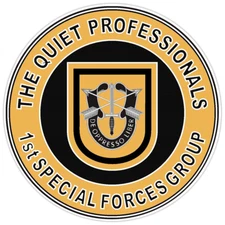 1st Special Forces Group The Quiet Professionals Bumper Sticker Military 5"