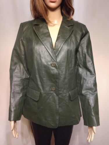 Vintage Chadwick's 100% Genuine Green Leather Jac… - image 1