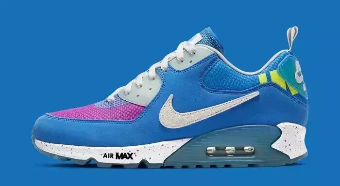 UNDEFEATED × Nike Air Max 90 Blue / Purple CQ2289-400 Men's US4-14