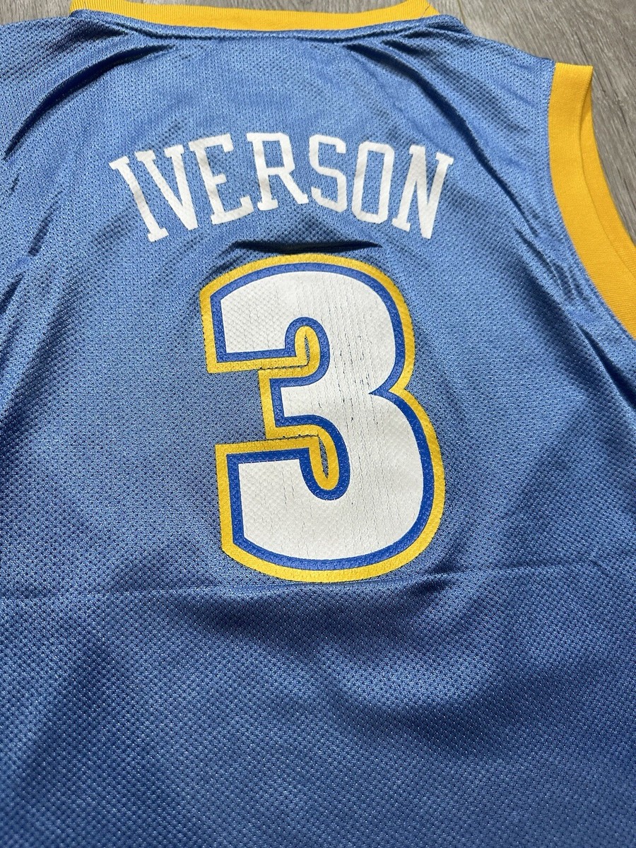 Denver Nuggets Allen Iverson #3 Adidas NBA Jersey Baby Blue Denver Nuggets Allen Iverson #3 Adidas NBA Jersey Baby Blue