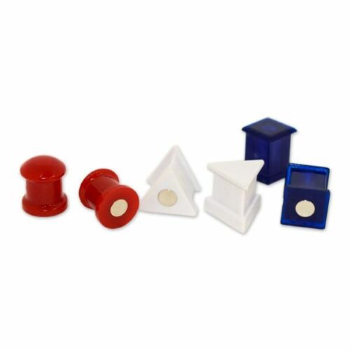 3x 6pk Magnetic PUSH PIN Neodymium Magnets Whiteboard Fridge Home Office School - Picture 1 of 1
