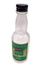 WOLFSCHMIDT VODKA MINI EMPTY to COMPLY WITH EBAY RULES & USPS SHIPPING RULES