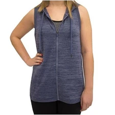 NEW Active Life Women's Athleisure Full Zip Hooded Vest Size Large $78 Retail