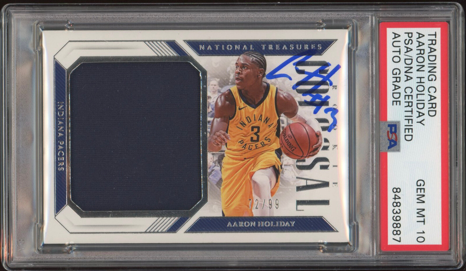 Aaron Holiday RC auto National Treasures Aaron Holiday | Player