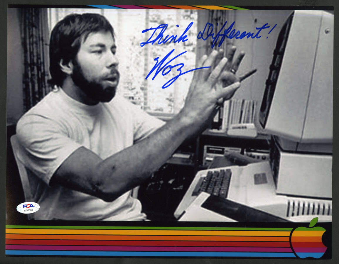 Steve Woz Wozniak SIGNED 11x14 Photo Apple II 2 Computer PSA