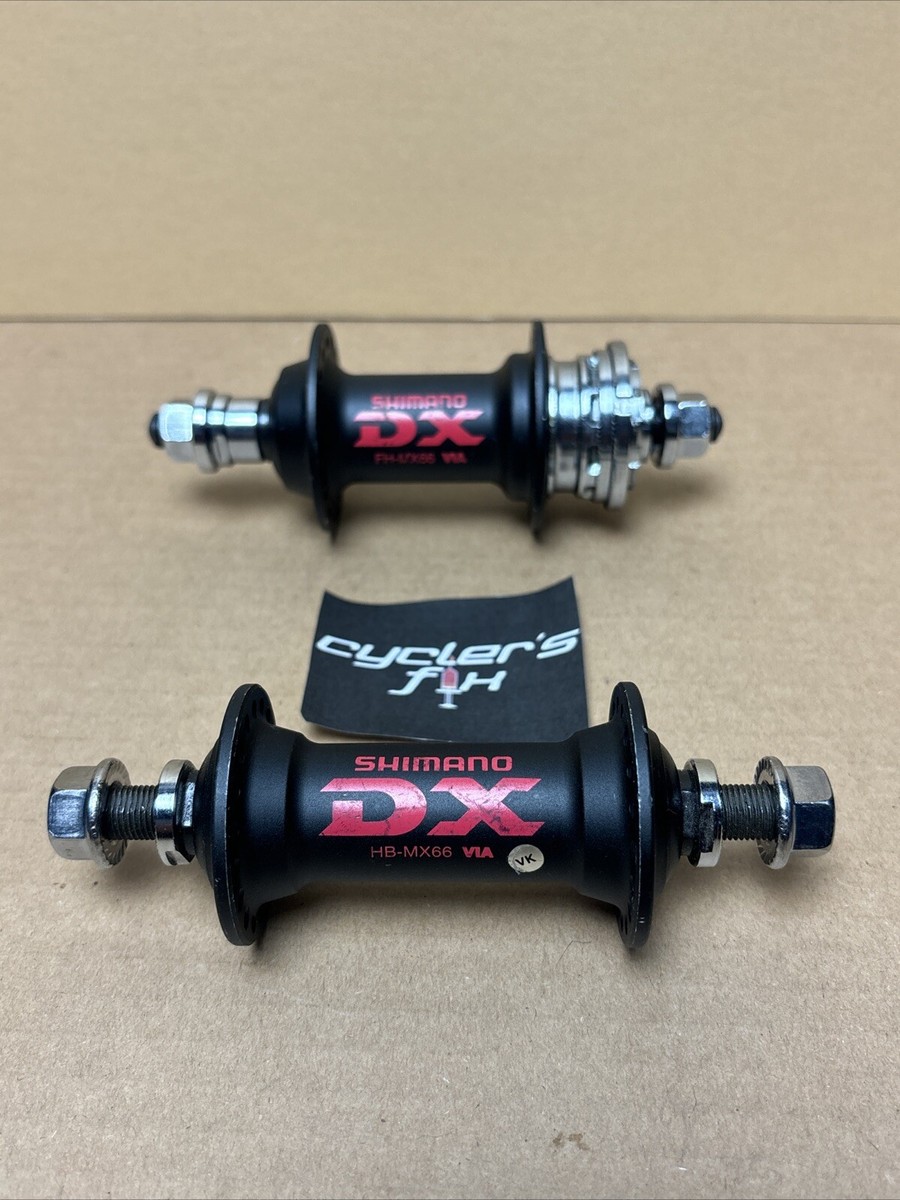 NOS Shimano DX MX66 36H Cassette Hub Set Race BMX Fit: GT