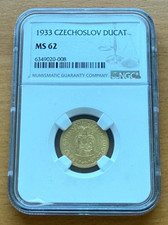 Czechoslovakia 1933 Gold Ducat NGC MS62