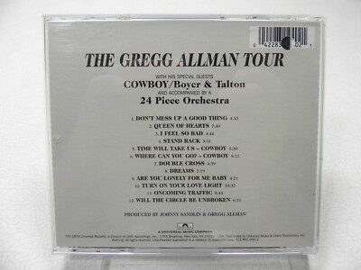 GREGG ALLMAN - Gregg Allman Tour - CD - Live Import - RARE | eBay