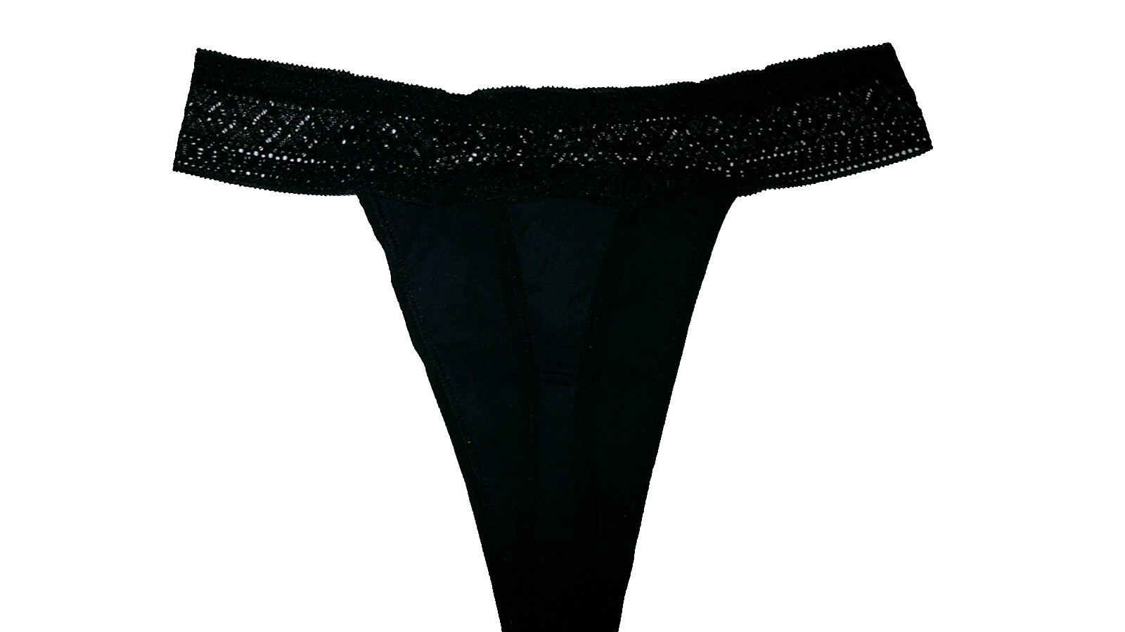 Yonitox Organic  Period Panties Underwear -Thong Lace Waist -Black Size 3X Large