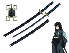 40" Metal Steel Demon Slayer Muichiro Tokito Samurai Sword Katana Anime Cosplay