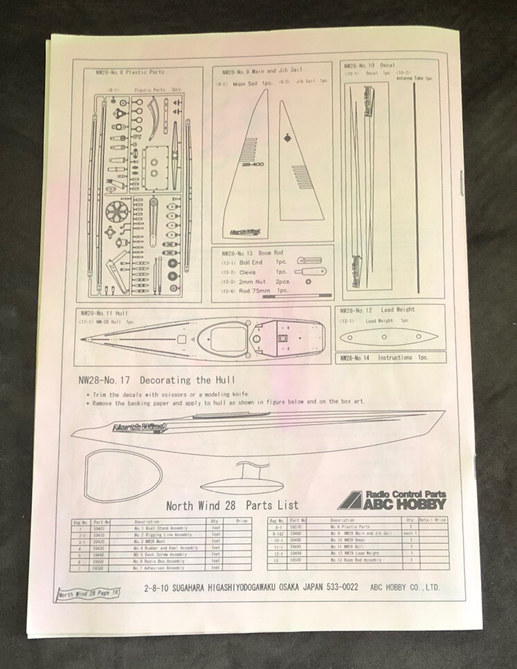 ABC Hobby North Wind Semi-Scale 28-400 Sailing Yacht | eBay ABC Hobby North Wind Semi-Scale 28-400 Sailing Yacht | eBay
