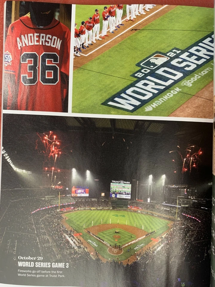 2022 ATLANTA BRAVES YEARBOOK MLB COMMEMORATES 2021 WORLD SERIES CHAMPIONS 348 PG - Image 3 of 4