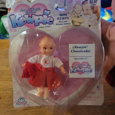 Rose O'Neils Original Mini Kewpie Cheerleader Original Package Vintage