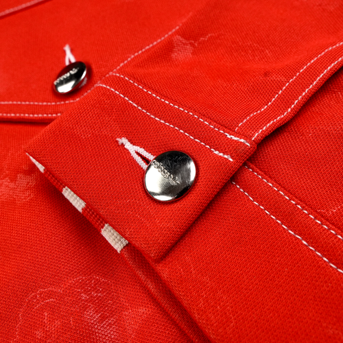Adidas Loves Fiorucci Jacket Small Red Crop Top Angels Striped Track Tracktop - Picture 5 of 15