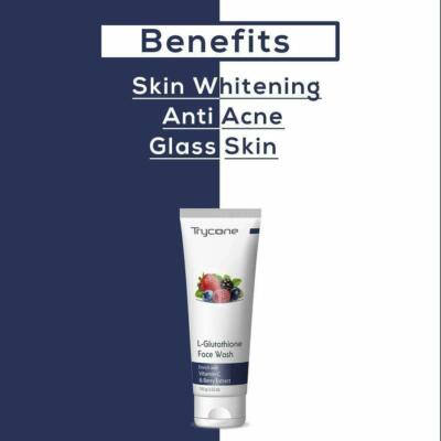 l glutathione face wash Trycone L Glutathione Face Wash Enrich with Vitamin-C for Skin Whitening,  100 Gm