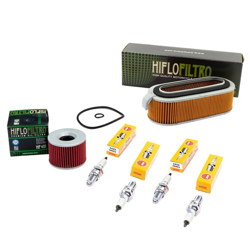 Wartung für Honda CB 900 F F2 Bol d'Or 1979-83 Set Luftfilter Ölfilter Zündkerze - Bild 1 von 5
