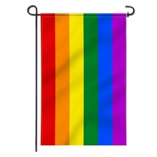 12x18 Inch Rainbow Flag 6 Stripes Gay Pride Banner LGBT Garden Flag Outdoor