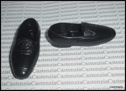 KEN MATTEL DOLL X-FILES FRANK SINATRA  BLACK DRESS SHOES FASHION ACCESSORY