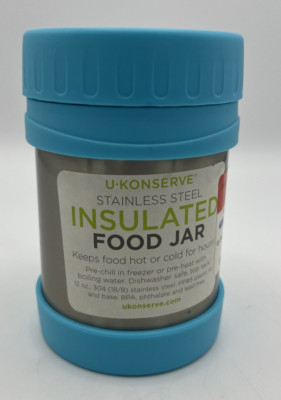 U Konserve Insulated Food Jar 12 oz Stainless Steel Dishwasher Safe BPA Free
