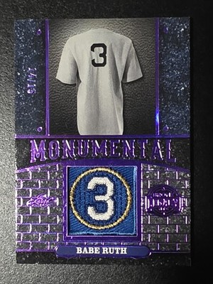 2024 BABE RUTH Leaf Bronx Legacy Monumental #M-2 Platinum Purple Holofoil 14/15