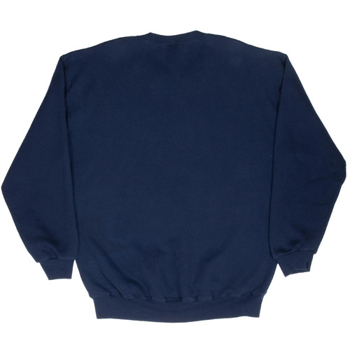 VINTAGE RUSSELL ATHLETIC BLANK NAVY BLUE SWEATSHIRT 1990S XLT MADE IN USA - Picture 3 of 4
