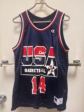 Vintage 1994 Alonzo Mourning Jersey #14 USA Olympic NBA Champion Size 40