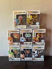 One Piece Funko Pop! Bundle (8)Chopper, Luffy, Zoro, Nami, Brook, Jinbe  Anime