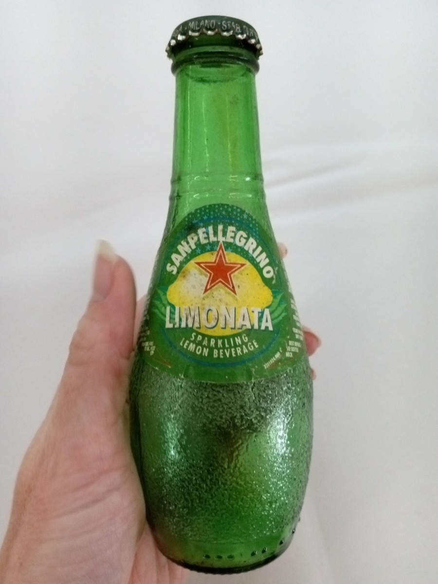 Vintage Green Glass Bottle Sanpellegrino Limonata Sparkling Lemon