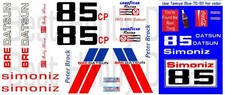  85 Bobby Allison BRE DATSUN 510 1972 1/43rd Scale Slot Car Decals