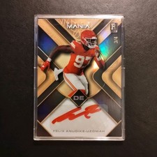 #3/4 Felix Anudike-Uzomah Gold Rookie Auto 2023 Wild Card Auto Mania Chiefs