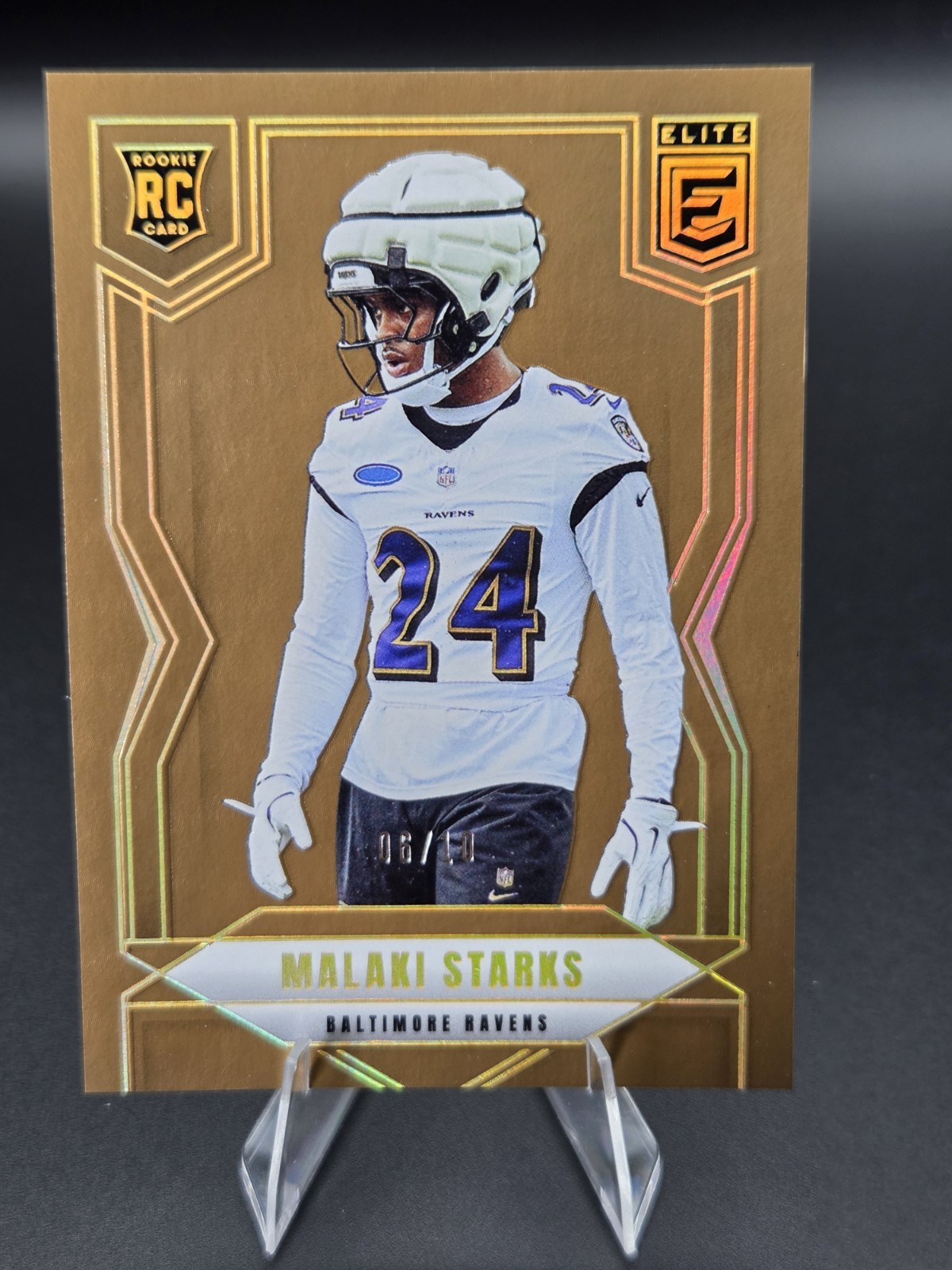 2025 DONRUSS ELITE RC MALAKI STARKS GOLD 06/10