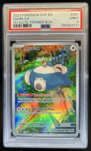 2023 Pokemon SV Black Star Promos - SVP EN Snorlax #051 PSA 9 MINT