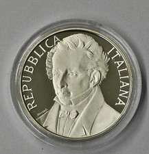 COMMEMORATIVA REPUBBLICA ITALIANA 500 lire 1987 LEOPARDI PROOF FONDO SPECCHIO