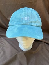 Pink Victoria's Secret Baseball Hat Cap Womens Pink Blue Dye Adjustable Logo