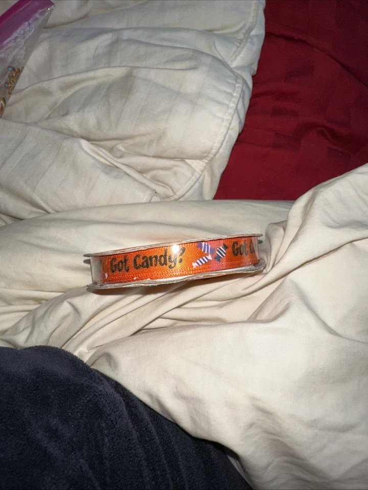 Halloween Skull Ribbon And Got Candy Ribbon Two Different - Image 2 of 4