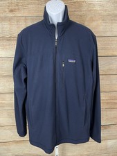 Patagonia Full Zip Navy Blue Fleece Jacket Men s Size XL Outdoor Hiking