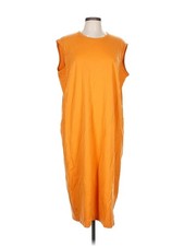 Uniqlo U Women Orange Casual Dress L