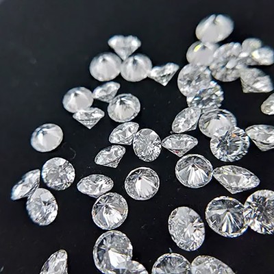 2.00 mm F Color VS1 Lab Grown Round Cut 15 Pcs Certified Loose CVD Diamonds