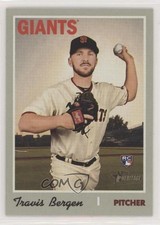 2019 Topps Heritage High Number Travis Bergen #697 2v5