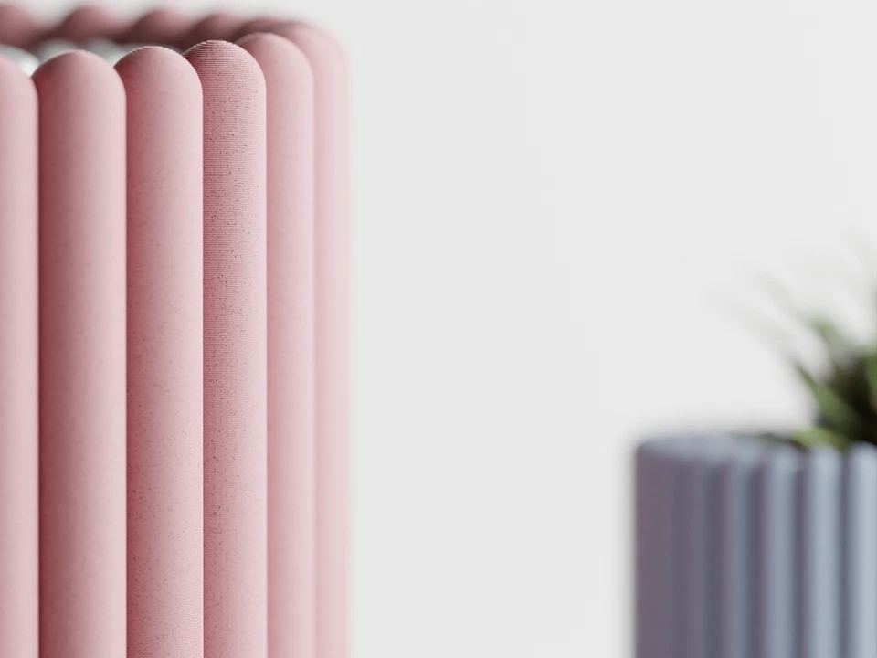 Juego de 2 Macetas Maceta/Maceta Acanalada | 4.5" | Interior/Exterior PERSONALIZABLE Foto 3 de 4