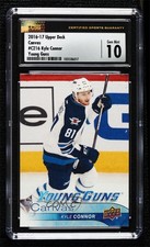 2016-17 Upper Deck UD Canvas Young Guns Kyle Connor #C216 CSG 10 Gem Mint 04py