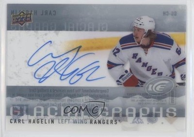 2014-15 Upper Deck Ice Glacial Graphs Carl Hagelin #GG-CH Auto 2d8