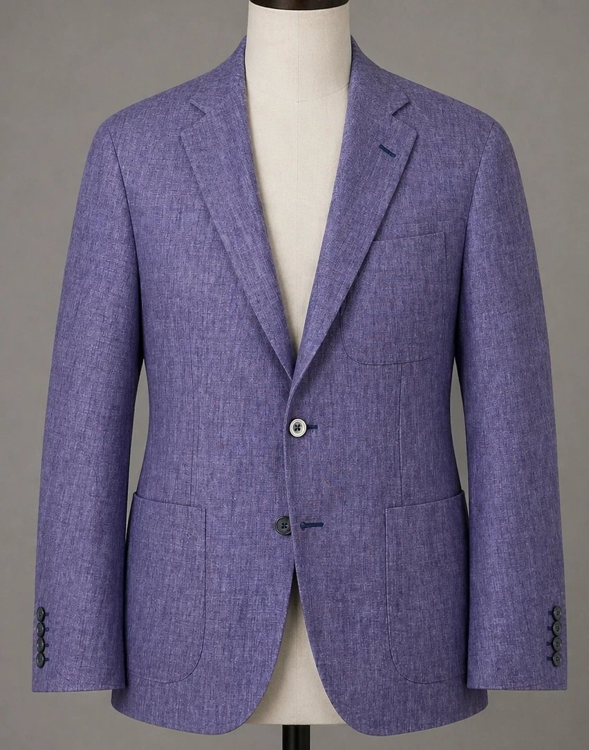 Ike Behar Blazer Mens 40R Purple Linen Sport Coat Casual Patch Pocket Summer
Opens in a new window o