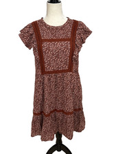 Madewell Medium Flutter-Sleeve Mini Dress in Cottage Garden