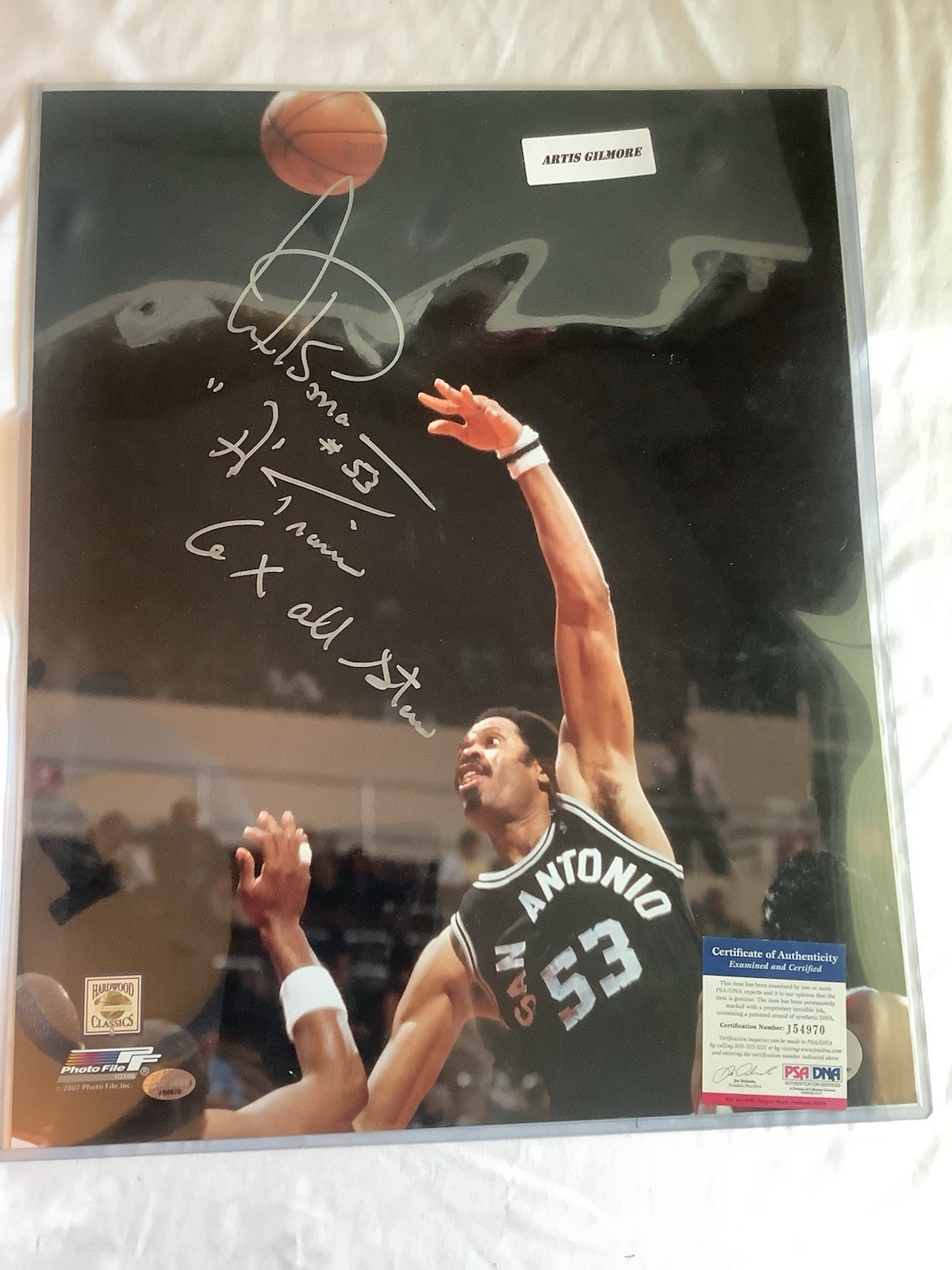 Artis Gilmore Autographed Signed Picture Oversized 20x16 PSA/DNA COA Inscribed 
