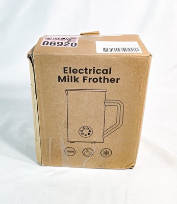 Maison Huis Electric Milk Frother 550W Hot & Cold Foam Maker White w/ Accessorie