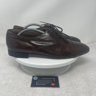 BALLY Continental Switzerland Gilbert Perforated Cap Toe Dress Shoes Men s 11 D