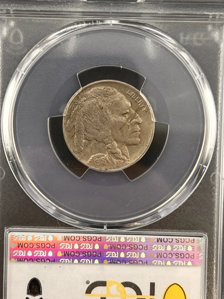1918-D  Buffalo Nickel MINT & SLAB ERROR PCGS XF/40 Rev. Lam. & Slab Says  .50 - Image 4 of 4